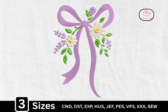 A Coquette Ribbon Floral Lavender Bow Design Review