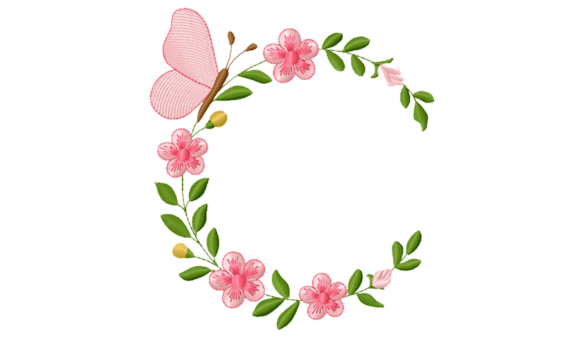 A Designer's Review of the Floral Butterfly Wreath Embroidery