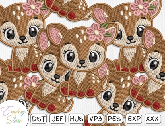 Adorable Cute Deer Embroidery Patch Design Review