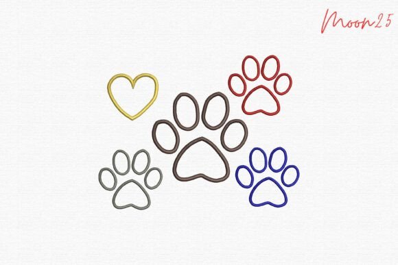 Cute Paw Print Heart Embroidery Set: A Designer's Review