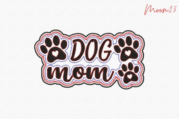 Dog Mom Applique: A Pawfect Design for Personalized Gifts