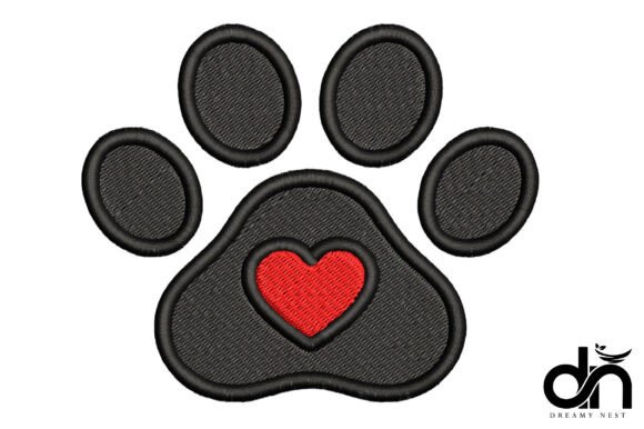 Dog Paw with Heart Embroidery: A Designer's Review for Boutique Apparel