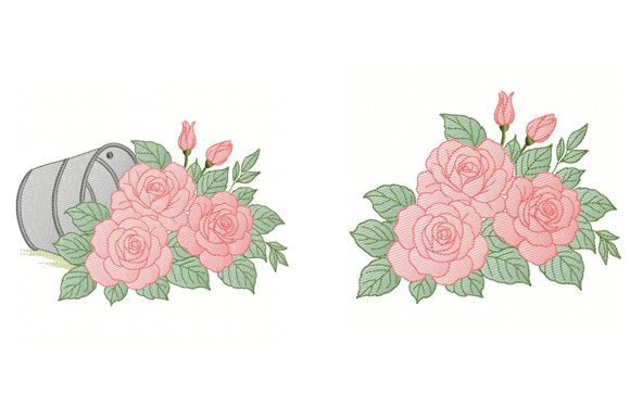 Embroidery Designer Review: Rose Flower Design Set 2