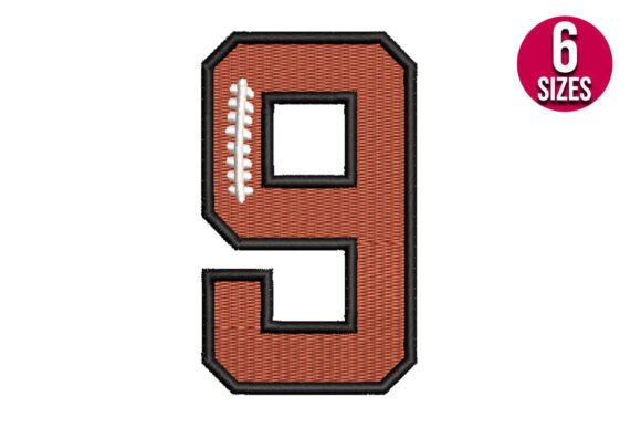 Football Font Nine: A Cozy Holiday Number for Sports Fans