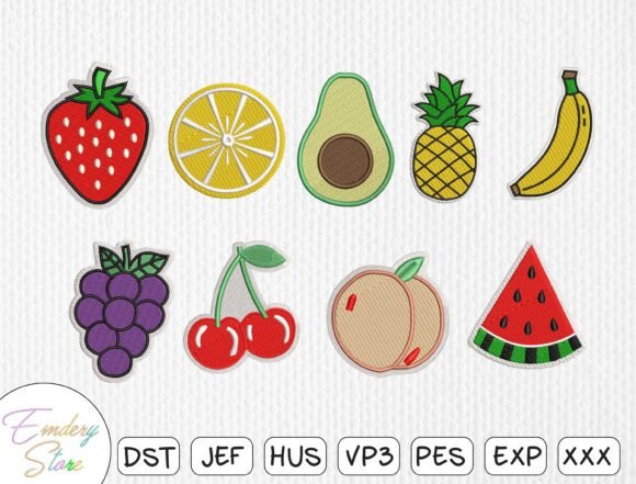 Fruit Embroidery Patch Set: A Designer's Review for Boutique Sweatshirts
