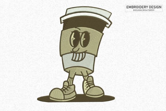 My Hands-On Review: The Retro Coffee Cup Character Embroidery Design