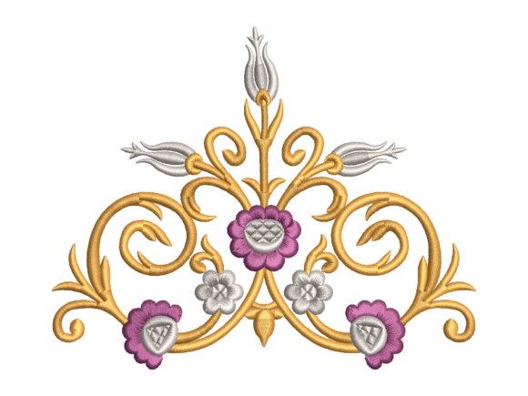 Ottoman Tulip Embroidery: A Regal Baroque Statement