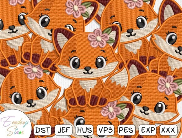 Reviewing the Cute Fox Embroidery Patch Design