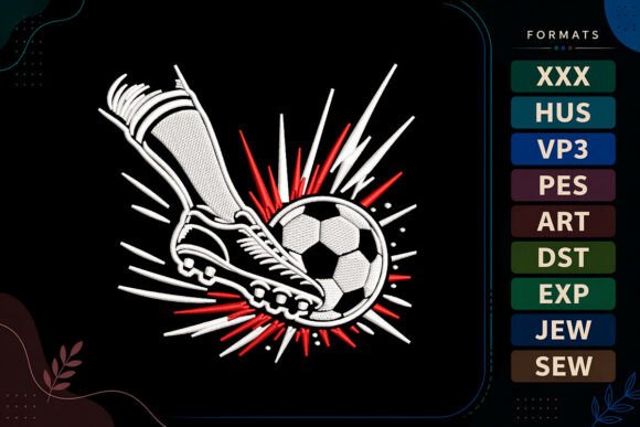 Soccer Kick Design: A Dynamic Embroidery File Review